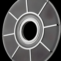 Disque filtrant en maille de fil d'acier inoxydable poreux fritté 100 mailles pour particules plastiques, haute efficacité de filtration pour extrudeuse de plastique
