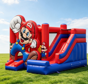 Castillo Inflable de PVC Super Divertido de <span class=keywords><strong>Mario</strong></span> <span class=keywords><strong>Bros</strong></span>, Trampolín Popular con Tobogán Combinado para Niños - Product Image 3