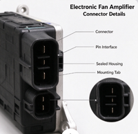 Amplificateur de ventilateur électronique compatible avec Mazda V70, module de commande du ventilateur de refroidissement du radiateur, pièce de rechange pour régulateur de vitesse du ventilateur