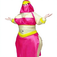 MXoSUM Costume gonflable amusant en polyester pour femme, danseuse du ventre, princesse, cosplay d'Halloween pour adultes