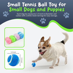 Jouets à mâcher pour chiens personnalisés avec logo, écologiques, en gros, balles de tennis en caoutchouc pour animaux de compagnie, jouets interactifs pour chiens - Product Image 2