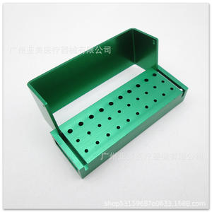 กล่องใส่หัวกรอฟัน 30 ช่อง ทำจากอลูมิเนียมอัลลอย สำหรับหัวกรอความเร็วสูงและต่ำ  แบบใช้มือ  พร้อมกล่องพลาสติก - Product Image 1