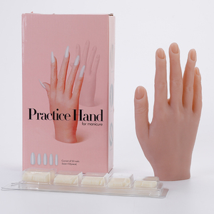 Flexible Bendable <b>Nail</b> Training <b>Hand</b> <b>Practice</b> Silicone Manicure Soft Salon Mannequin <b>Nail</b> Art Prosthetic Showing Tool Kit Set - Product Image 6