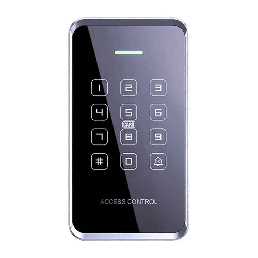 1000Users NFC Access Control Keypad Waterproof Backlight Touch Screen Dual frequency RFID Proximity Card Password Unlock Reader