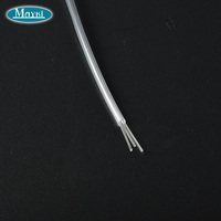 Cable de fibra óptica con brillo lateral de plástico, cable de fibra óptica de punto brillante para decoración de iluminación, 2x0,75