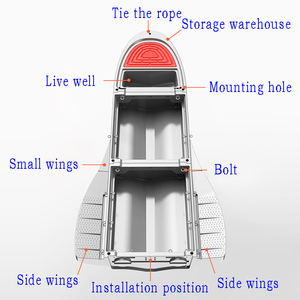 Bote Plegable de Plástico Ensamblable, Apto para 4-6 Personas, para Entretenimiento al Aire Libre, Bote de Pesca - Product Image 6