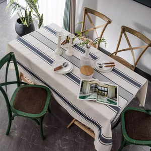Tovaglia da Cucina in Cotone, Lavabile in Lavatrice, Riutilizzabile, con Righe <span class=keywords><strong>Grandi</strong></span>, per Uso Ripetuto - Product Image 5