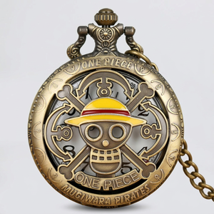 Reloj de Bolsillo de Cuarzo con Diseño Retro de Anime Monkey D. Luffy Straw Hat Crew, 4 Diseños, para Estudiantes como Regalo Promocional - Product Image 1