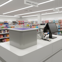 Lecteur RFID UHF intelligent ECO avec identification par panier, lecture en 0 à 3 secondes, compatible Android/Win CE, SDK activé pour le commerce de détail intelligent
