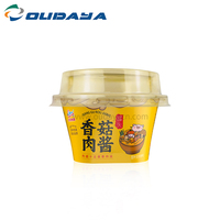 Licuadora sin BPA, 75ml, 70g, para ensalada, Yogurt, embalaje de helado, taza de avena con cuchara y tapa