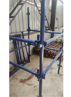 Escaleras de Andamio de Acero Galvanizado con Sistema de Anillo, Alta Resistencia, Duraderas, Fáciles de Instalar para Construcción Industrial y de Almacenes