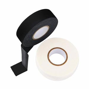 Ruban en coton noir doux en rayonne 25mmx25m pour le hockey, ruban adhésif de protection pour le hockey sur glace, ruban de réparation pour bâton de hockey - Product Image 1