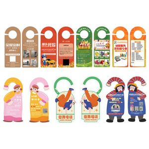 Cartes et étiquettes suspendues en PVC personnalisées avec logo imprimé pour hôtels – Formes et tailles sur mesure, OEM disponible - Product Image 3
