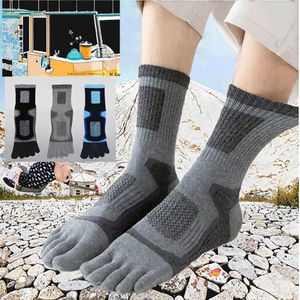 Chaussettes de sport RUIQUWIN, chaussettes de randonnée, chaussettes de course à pied, chaussettes de sport à coussinets, chaussettes de sport respirantes, chaussettes de sport à cheville, chaussettes de sport en tricot - Product Image 2