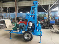 Machine de forage rotative hydraulique diesel portable de petite taille à prix avantageux de 100 m 22 CV pour puits d'eau, forages de puits, mines