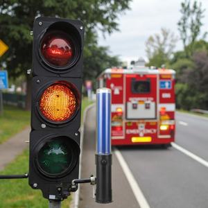 Bâton de signalisation LED clignotant personnalisable en gros, directement de l'usine, rouge et bleu, en PC, outil de sécurité routière - Product Image 1