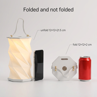 Échantillon Gratuit 2026 Produit Artisanal Unique à Bas Prix Lampe Pliante Rotative Rechargeable en ABS à Motif Cadeau Promotionnel