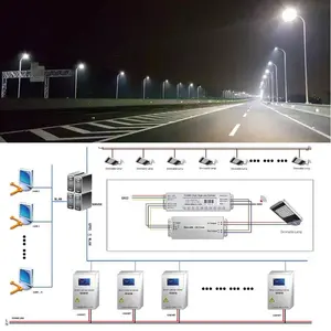基于自动路灯和车辆运动传感器网络的物联网路灯智能城市基础设施项目