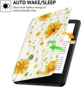 Étui en cuir pour adolescents Design personnalisable à la mode pour Kindle 11th Gen 2022 6 "housse de protection légère veille automatique - Product Image 3