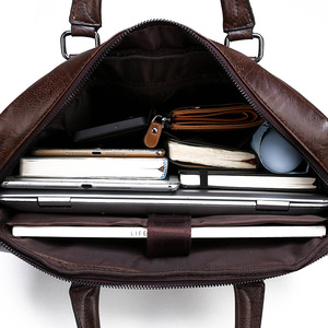 Maletín de lujo de cuero PU para hombre, bolso para ordenador portátil, bandolera de negocios - Product Image 5
