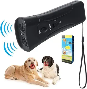 宠物狗3种可调模式的手持式可充电超声波防吠叫装置排斥器