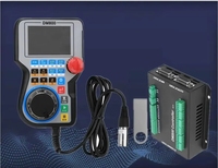 Controlador de Movimiento TEBAC DM800 de 3/4/5 Ejes, Sistema de Control de Movimiento con Pantalla de 3.8 Pulgadas y Botón de Parada de Emergencia, Compatible con G-Code
