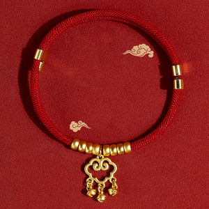 애완 동물을위한 조정 가능한 합금 액세서리 고양이 개를위한 동물 패턴과 리본 장식과 유니버설 디자인 레드 럭키 칼라 - Product Image 6