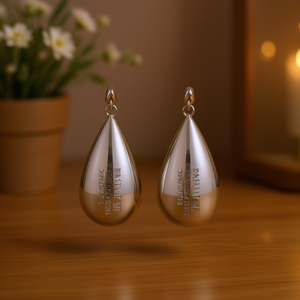 Orecchini pendenti estivi a goccia in lega placcata oro, stile classico unisex E4501 - Product Image 2