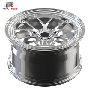 Jantes en alliage forgé chromées argentées polies sur mesure à déport profond pour <span class=keywords><strong>BMW</strong></span> M3 G80 E36 Audi 5x139.7 5X110 5X120 5X114.3 - Product Image 4