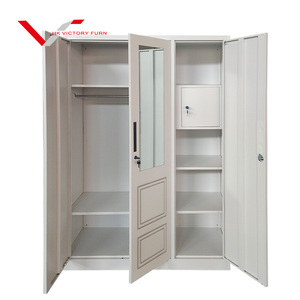 Armoire métallique à 3 portes coulissantes en acier, fabrication chinoise, pas chère, pour chambre à coucher - Product Image 6