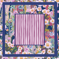 Tapis de table de mahjong en néoprène de haute qualité avec rayures verticales violettes ; Convient à tous les types de tuiles de mahjong.