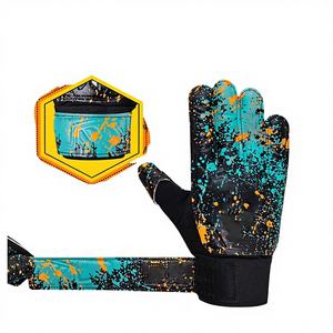 Gants de gardien de but de football pour adultes de qualité supérieure en gros, latex imperméable, doigts entiers, technologie de préhension supérieure, sangle de poignet réglable - Product Image 1