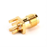 Conector Hembra SMA Chapado en Oro BWSMA-KE-P001, 1.6mm, Montaje Recto con Borde para Soldar, Gran Venta