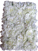Mur de fleurs artificielles faites à la main, grandes roses et hortensias, écologiques, durables, accessoires de photographie, décoration intérieure