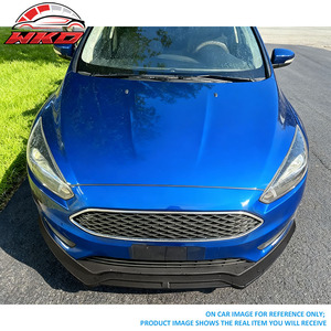 Convient pour Ford Focus Sedan 2015-2018, lèvre de pare-chocs avant style IKON, imprimé fibre de carbone - Product Image 2