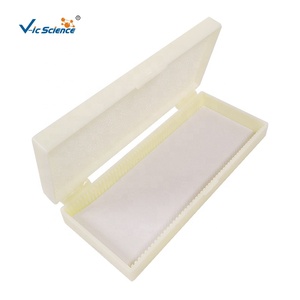 Lames de microscope biologique en verre et plastique transparent, 50 pièces, boîtes de rangement pour lames préparées pour étudiants et enseignants - Product Image 6