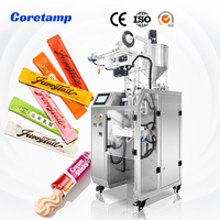 Machine d'emballage de sachets préformés pour friandises crémeuses pour animaux de compagnie, machine d'emballage de bâtonnets liquides pour chats à scellage arrière