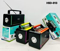 NOUVEAU HSD-813 Enceinte Bluetooth Portable Sans Fil Solaire 1500mAh Batterie Rechargeable Son Stéréo Radio FM 15W Basses Puissantes Lampe Torche