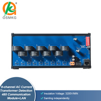 Module de détection de transformateur de courant alternatif 9 canaux AoShangMing avec RS485 LAN Modbus RTU TCP