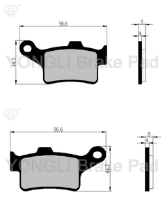 FA631 nouvelles pièces de moto plaquettes de frein à disque pour HARLEY FLHTCUTGSE CVO Tri Glide Can Am <span class=keywords><strong>Spyder</strong></span> F3-S SE6/SM6 <span class=keywords><strong>Spyder</strong></span> F3/F3-T - Product Image 6