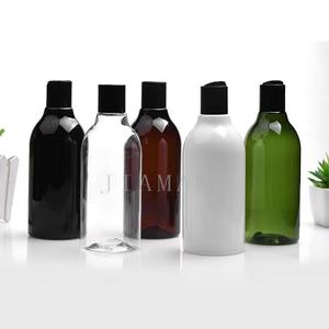 300毫升塑料琥珀色绿色pet瓶，带圆盘顶盖，用于洗发水重新包装洗手液瓶 - Product Image 5