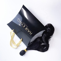 Vente en gros de boîte d'oreiller d'extension de cheveux avec emballage de cheveux Boîtes Bundle de logo personnalisé