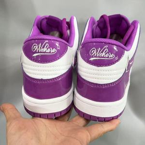 סיטונאי עור אמיתי נשים נשים סגול יוניסקס באיכות מעולה RTS עור פטנט נעלי ספורט קז'ואל לגברים 36-46 - Product Image 3