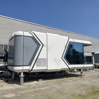 Nouvelle Villa Capsule Spatiale avec petit-déjeuner, Maison de vie, Bureau commercial mobile, Cabine d'isolement, Maison à terrasse panoramique