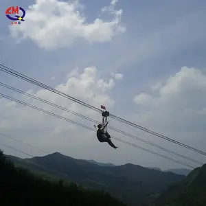 Приключенческий Zip-line летающее сиденье из нержавеющей стали проволочный канат Zip-Линия Комплект для улицы с комплектными аксессуарами