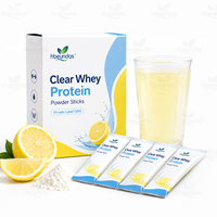 Poudre d'isolat de protéines de lactosérum clair en sachets, saveur citron, marque privée, OEM, mélange pour boisson nutritionnelle sportive