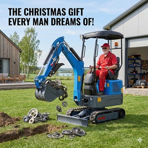 <span class=keywords><strong>Mini</strong></span>-excavatrices sur chenilles de 1 tonne avec moteur Kubota EPA, pour usage agricole en étranger, dotées d'une boîte de vitesses comme composant essentiel - Product Image 1
