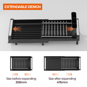 WIREKING Égouttoir à vaisselle extensible compact personnalisable, égouttoir à vaisselle sur l'évier <span class=keywords><strong>pour</strong></span> la <span class=keywords><strong>cuisine</strong></span> - Product Image 4