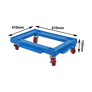 JOIN Carro de mano industrial de tamaño estándar 610x410mm con ruedas rodantes suaves para logística de almacén y fábrica - Product Image 2