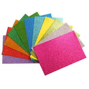 Wholesale non-toxic new custom popular color full glitter cardboard handicrafts